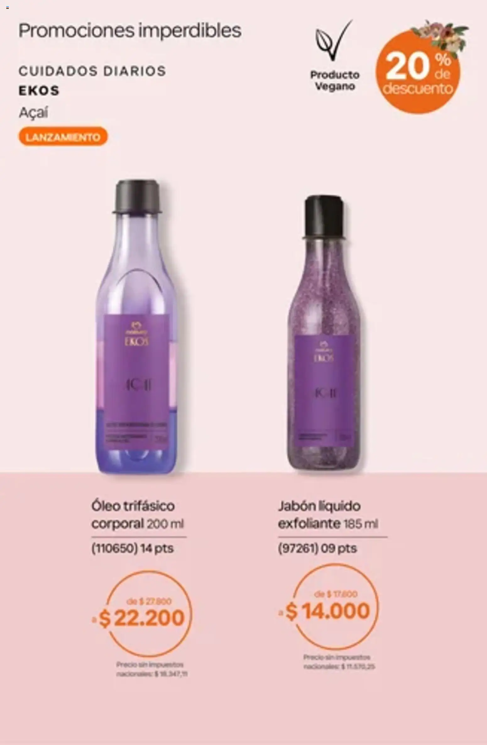 Vista previa del folleto de la tienda Natura válido desde el 01/10/2026 - Diarios, Jabón, Jabón líquido, Exfoliante