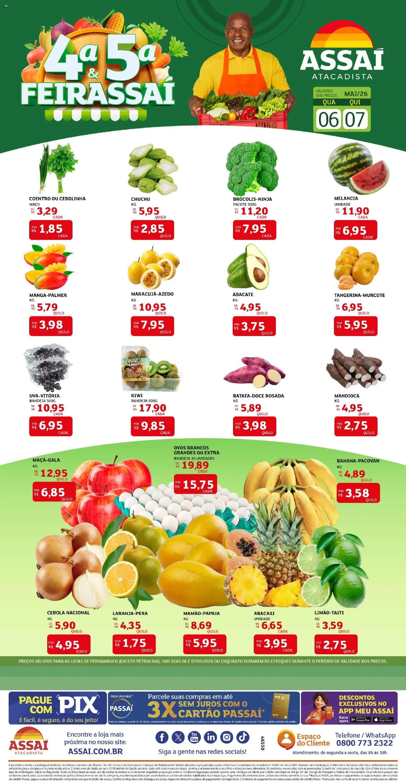 Pré-Visualização do folheto "Assaí Atacadista ofertas - PE" da loja Assaí Atacadista válido a partir de 06/05/2026