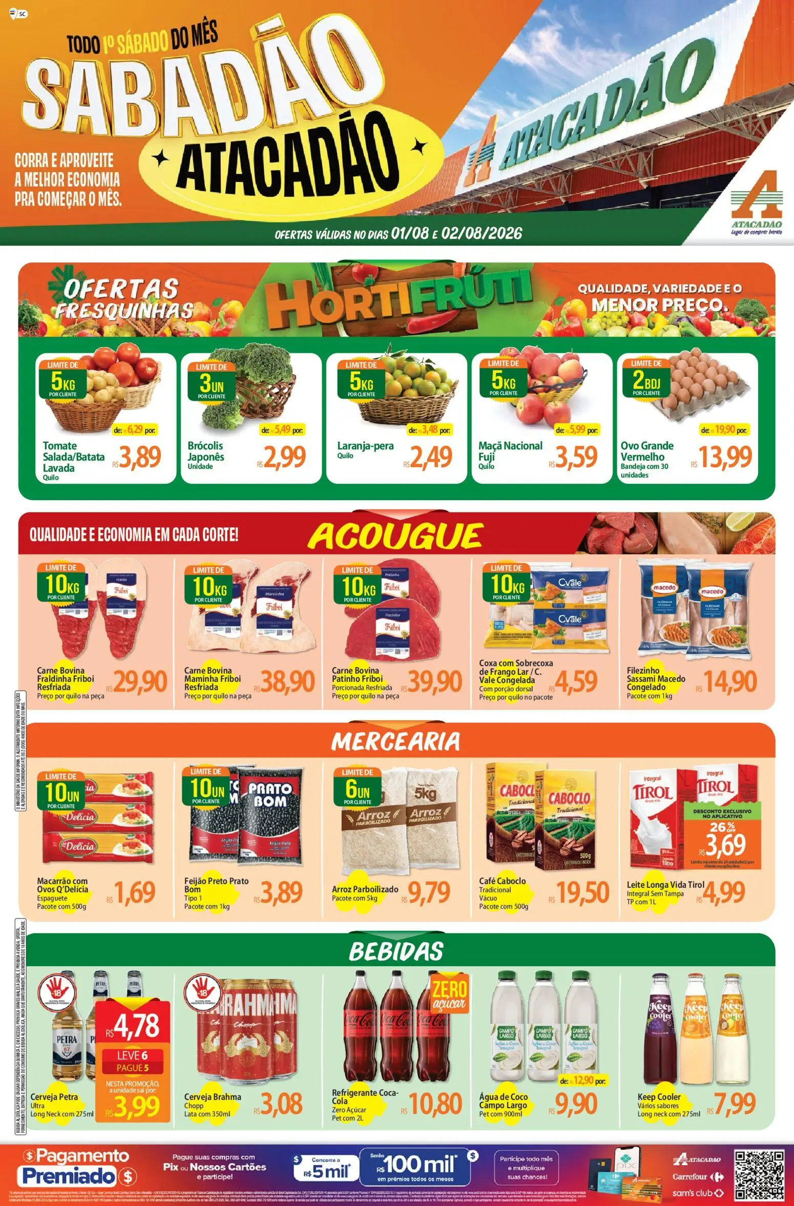 Pré-Visualização do folheto "Atacadão ofertas - SC" da loja Atacadão válido a partir de 01/08/2026