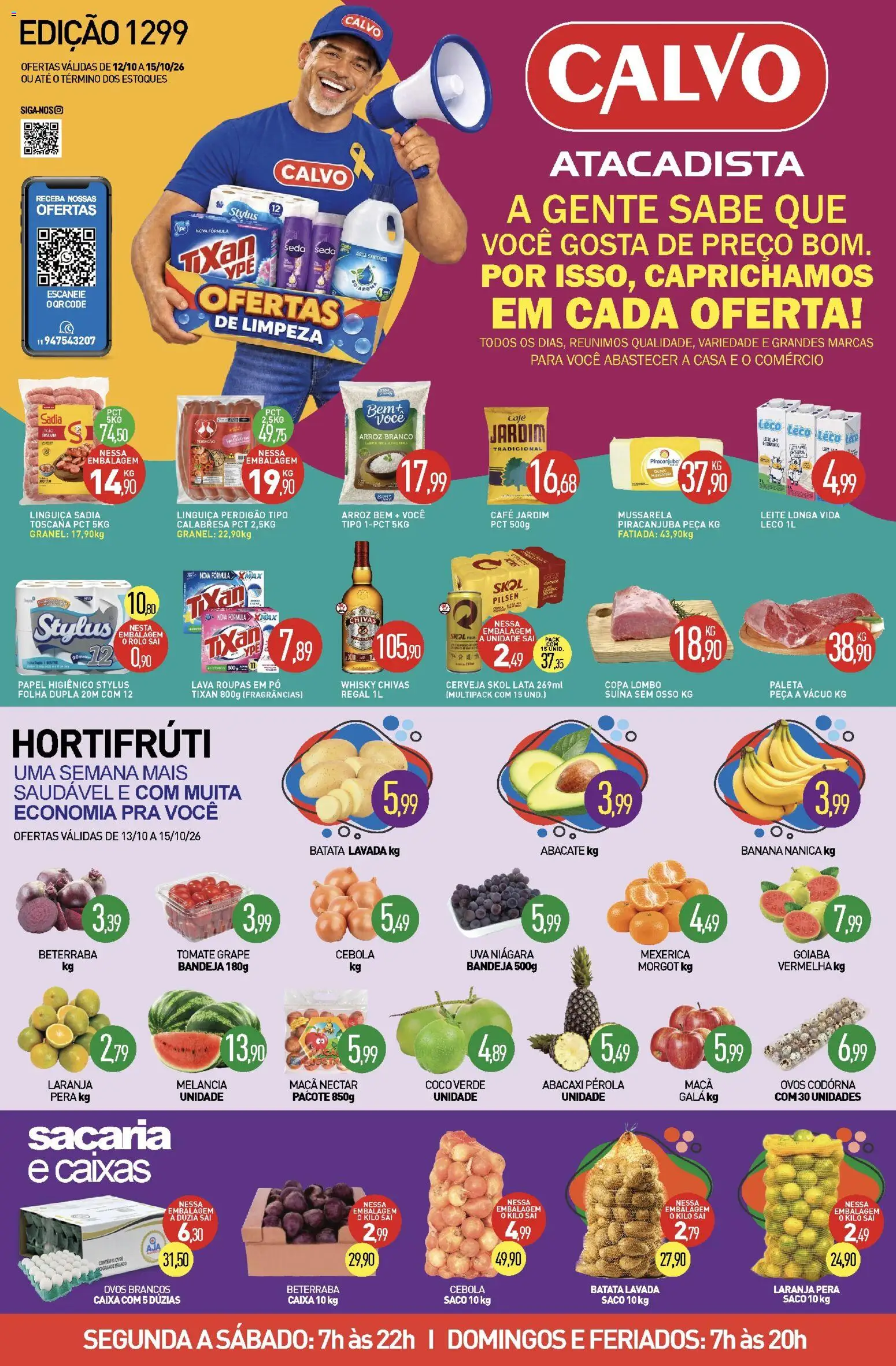 Pré-Visualização do folheto "Calvo Atacadista - Ofertas da semana" da loja Calvo Atacadista válido a partir de 12/10/2026