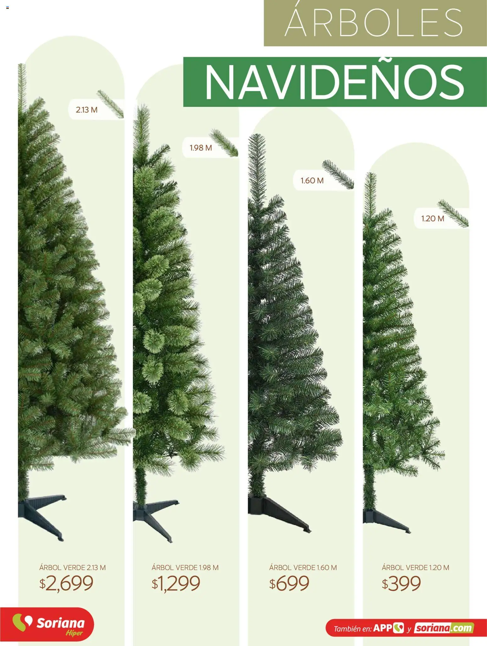 Vista previa las ofertas de la tienda Soriana - Soriana Híper - Decoracion Navideña desde el 30/09/2026 
