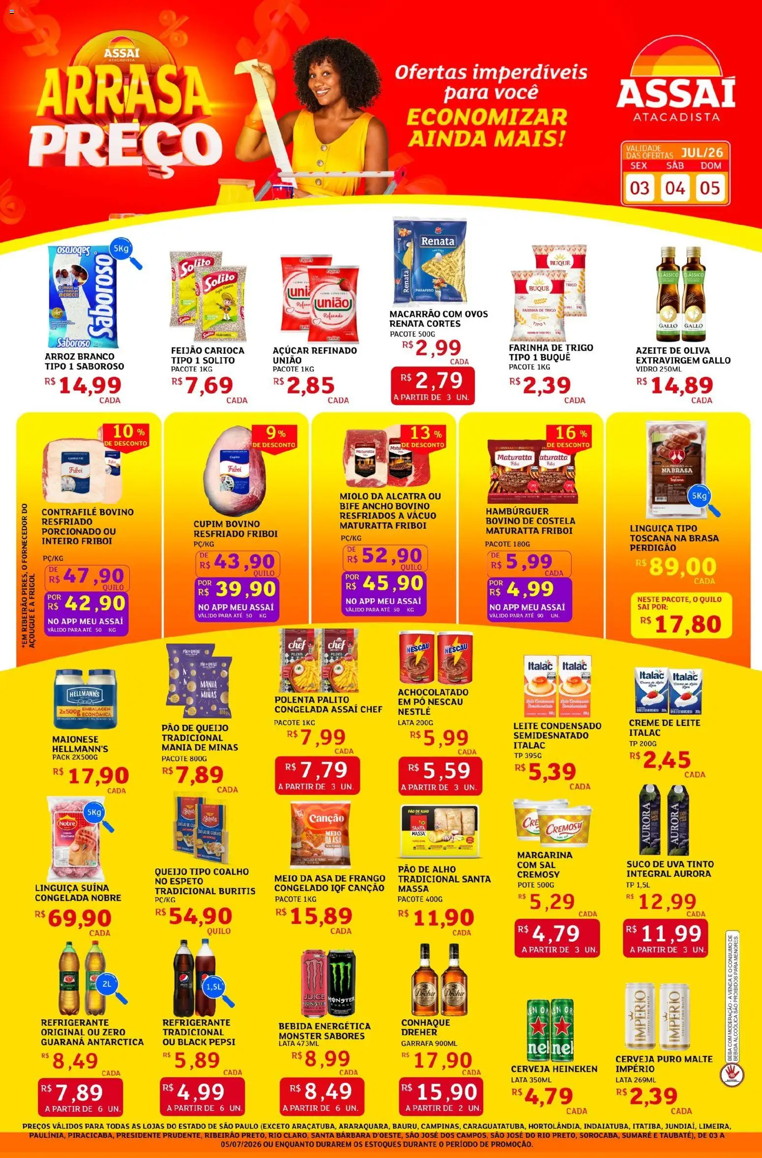 Pré-Visualização do folheto "Assaí Atacadista ofertas - SP" da loja Assaí Atacadista válido a partir de 03/07/2026