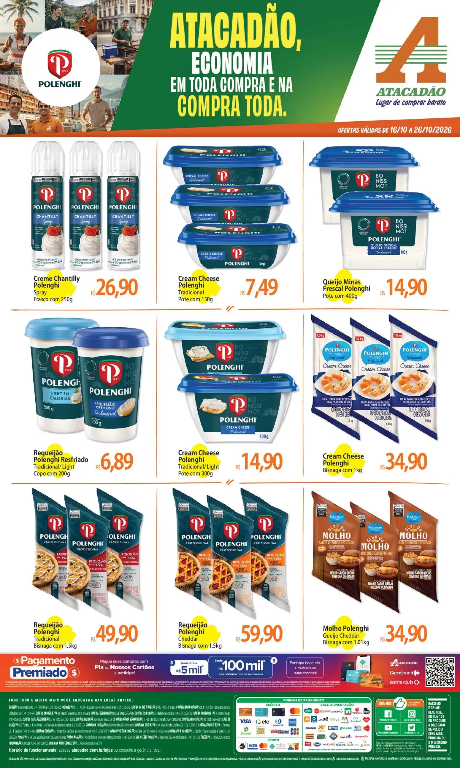 Pré-Visualização do folheto "Atacadão ofertas - PR" da loja Atacadão válido a partir de 16/10/2026