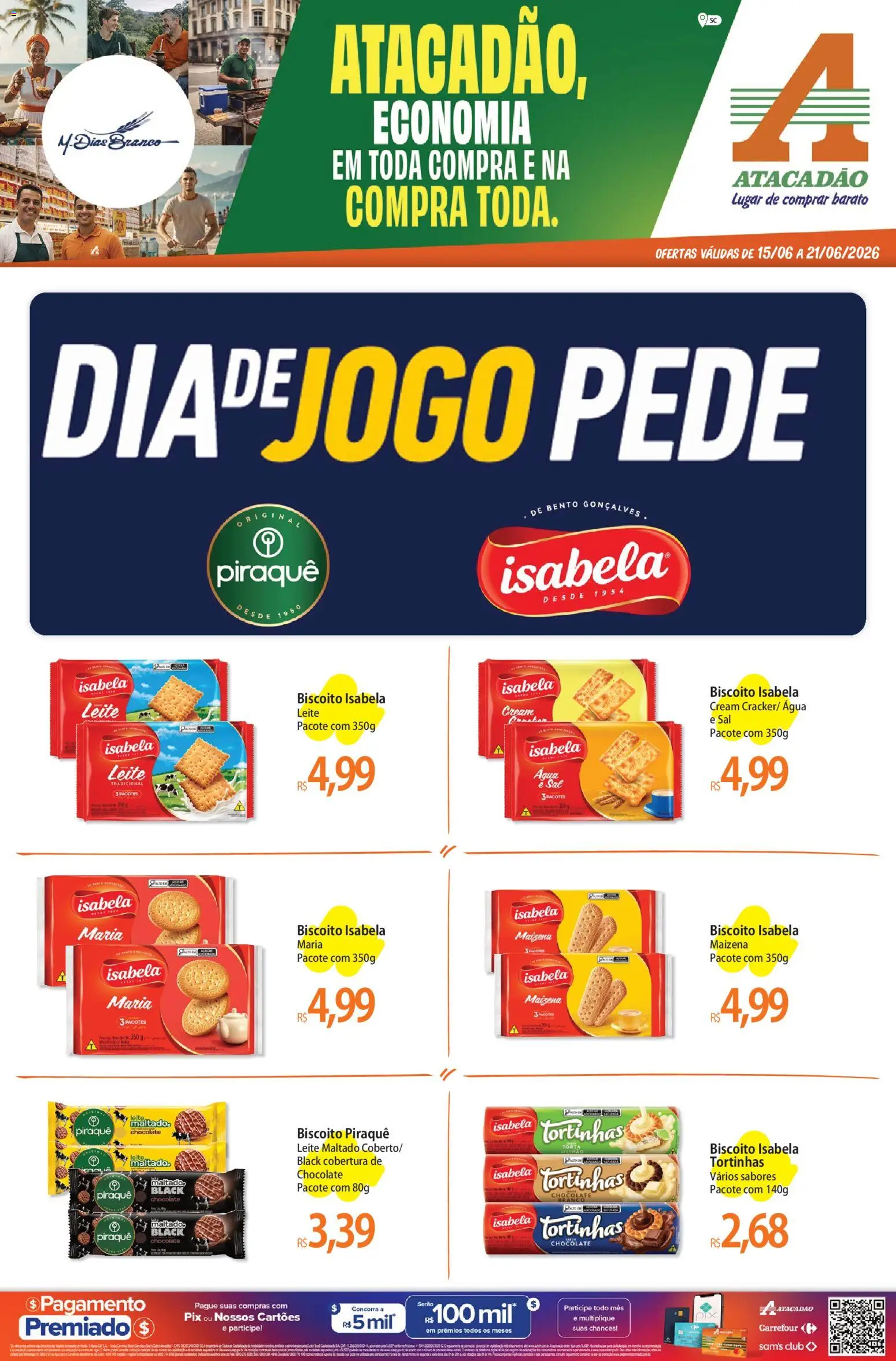 Pré-Visualização do folheto "Atacadão ofertas - SC" da loja Atacadão válido a partir de 15/06/2026