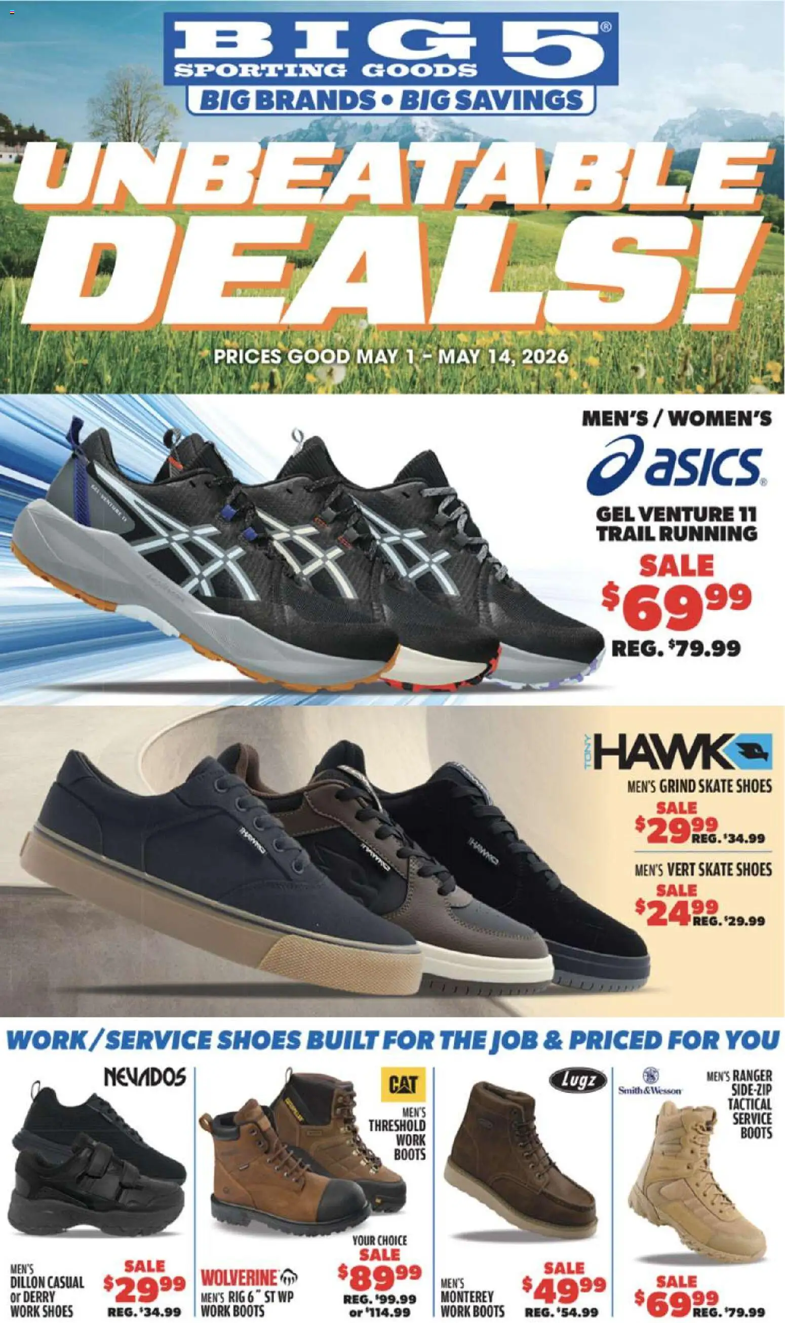 Ad Preview of Big 5 Sporting Goods Big 5 Sporting Goods Weekly Ad from 05/01/2026