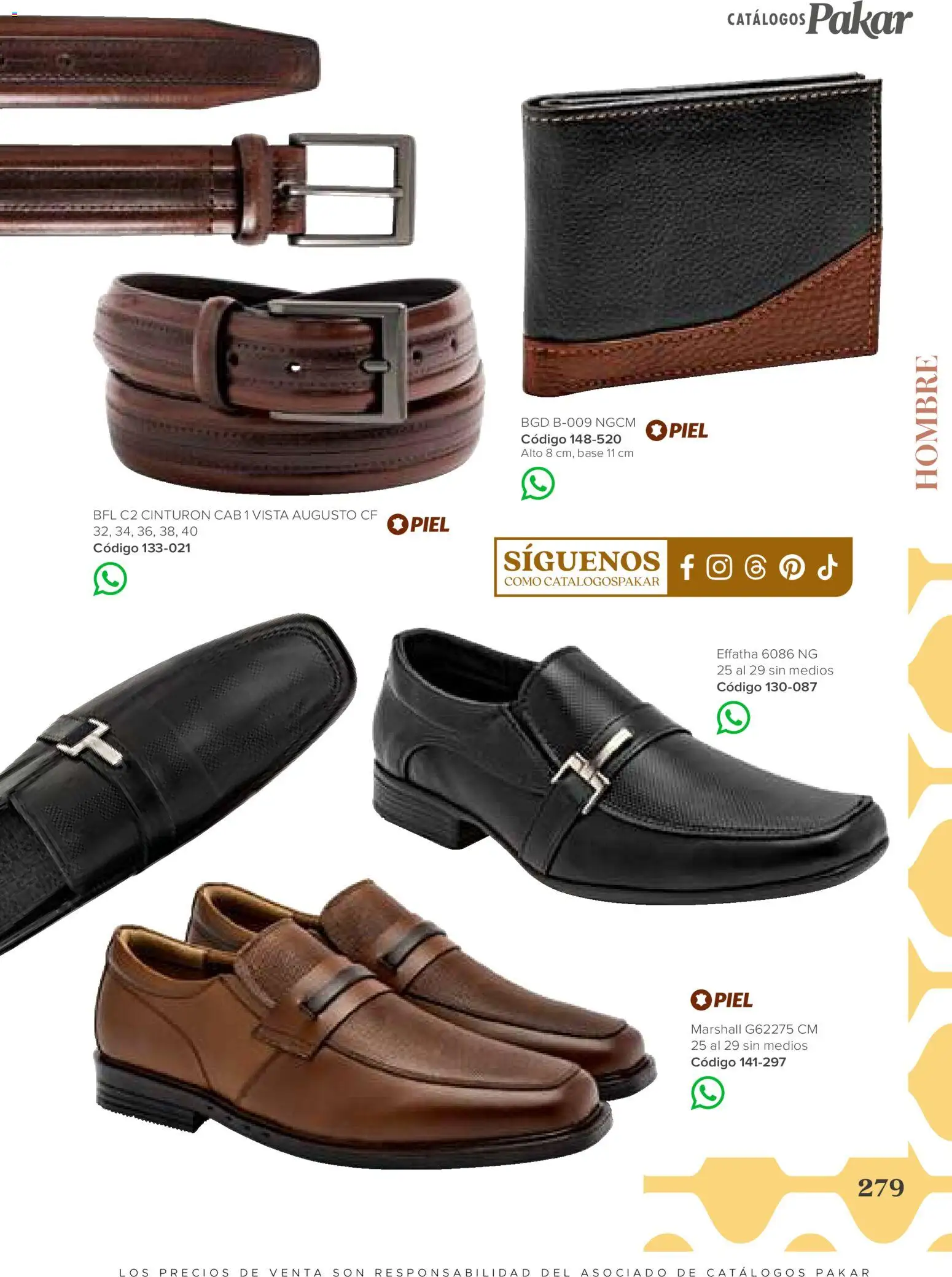 Vista previa las ofertas de la tienda SC Pakar - SC Pakar catálogo Hombre desde el 31/07/2026 - Cinturón