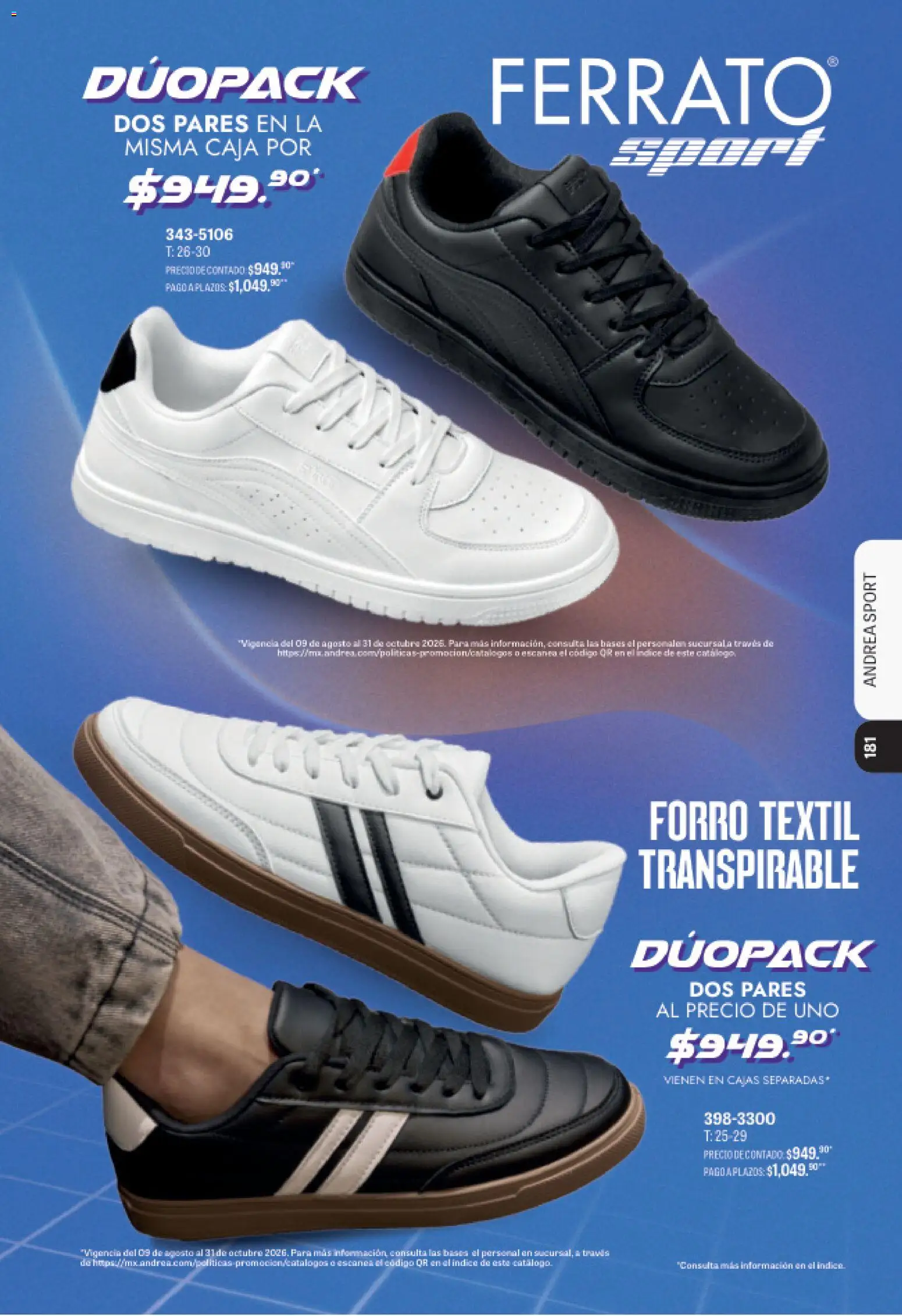 Vista previa las ofertas de la tienda Andrea - Andrea catálogo Deportivo Completo desde el 09/08/2026 