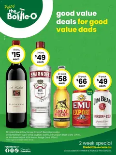 Preview of catalogue Good Value Booze, For Good Value Dads. 17/08 from shop The Bottle-O valid 17/08/2026