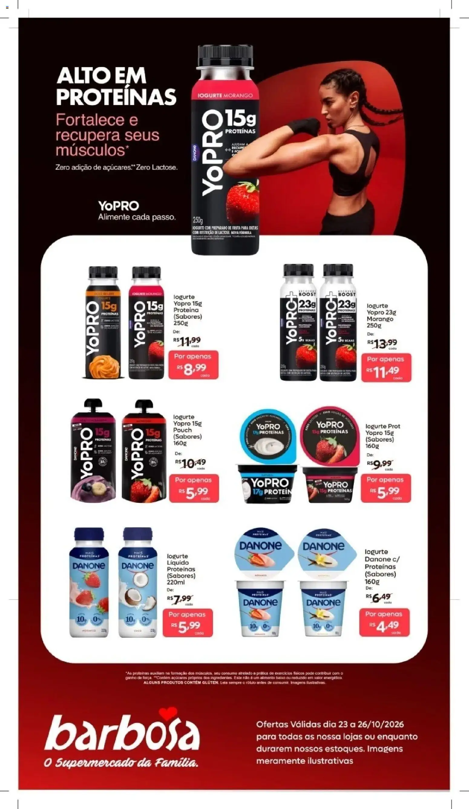 Pré-Visualização do folheto "Barbosa Supermercados ofertas Danone" da loja Barbosa Supermercados válido a partir de 23/10/2026