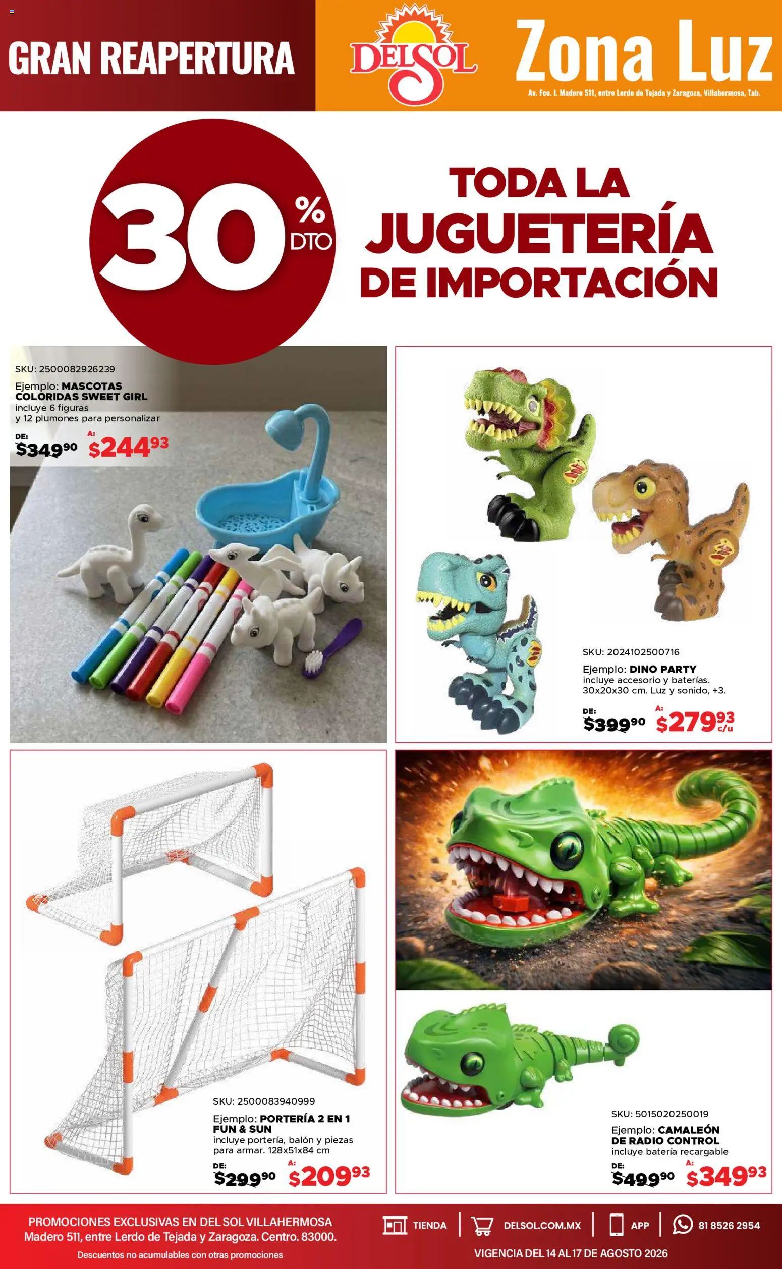 Vista previa las ofertas de la tienda Del Sol y Woolworth - Del Sol y Woolworth catálogo 4 Días de Grandes Promociones desde el 14/08/2026 