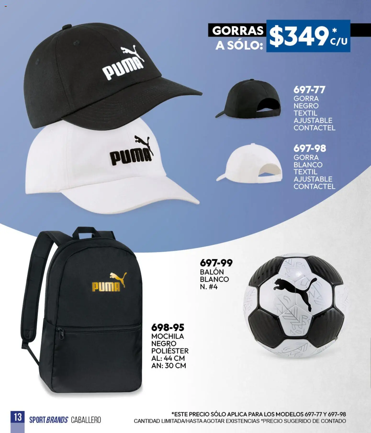 Vista previa las ofertas de la tienda Cklass - Cklass catálogo Sportbrands Verano Caballero desde el 05/03/2026 - Mochila, Gorra