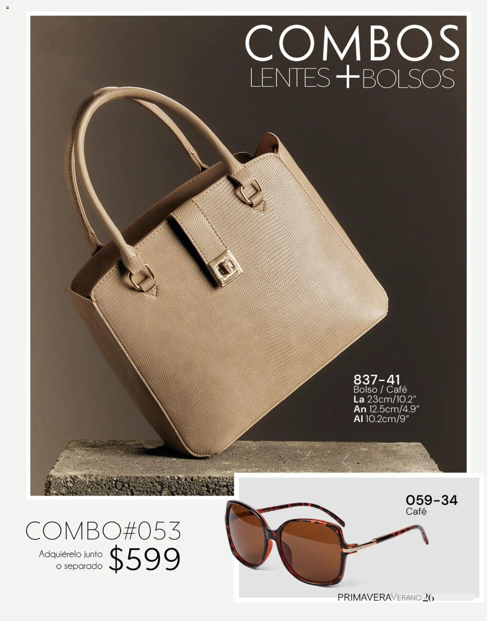 Vista previa las ofertas de la tienda Cklass - Catálogo Dama Calzado desde el 02/01/2026 - Café, Bolso