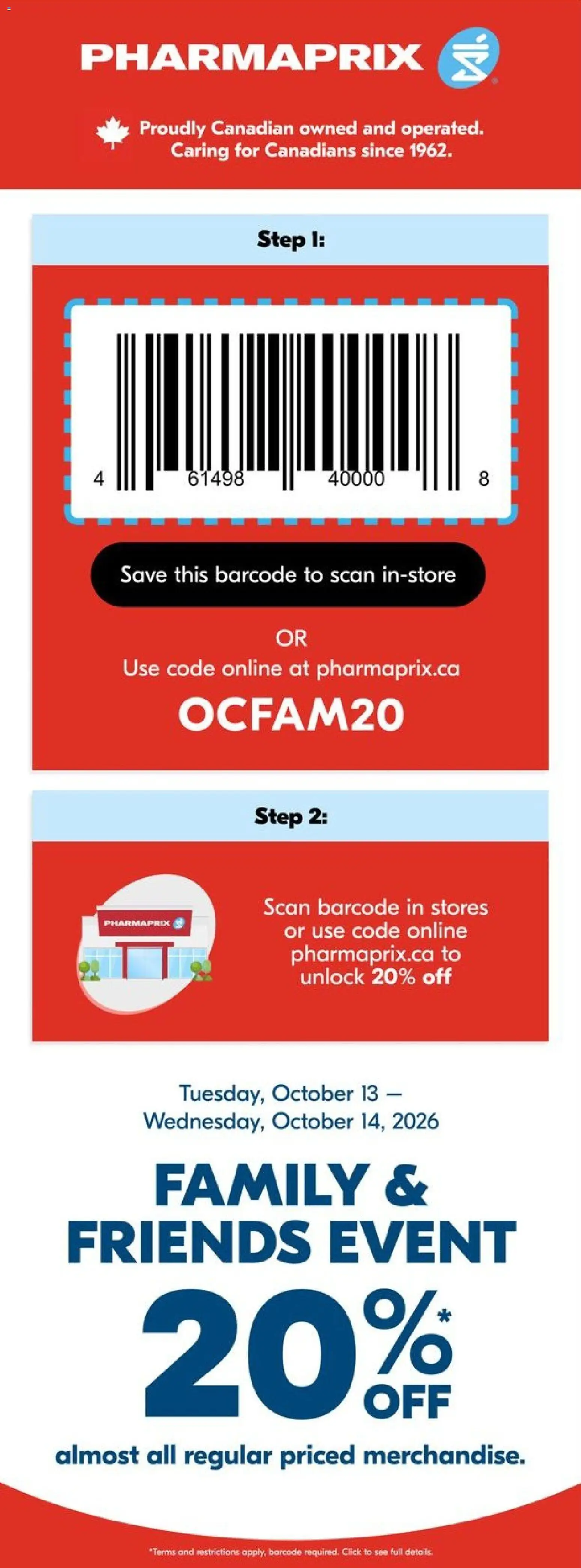 Preview of leaflet Pharmaprix - Event from shop Pharmaprix is valid from Oct 13, 2026