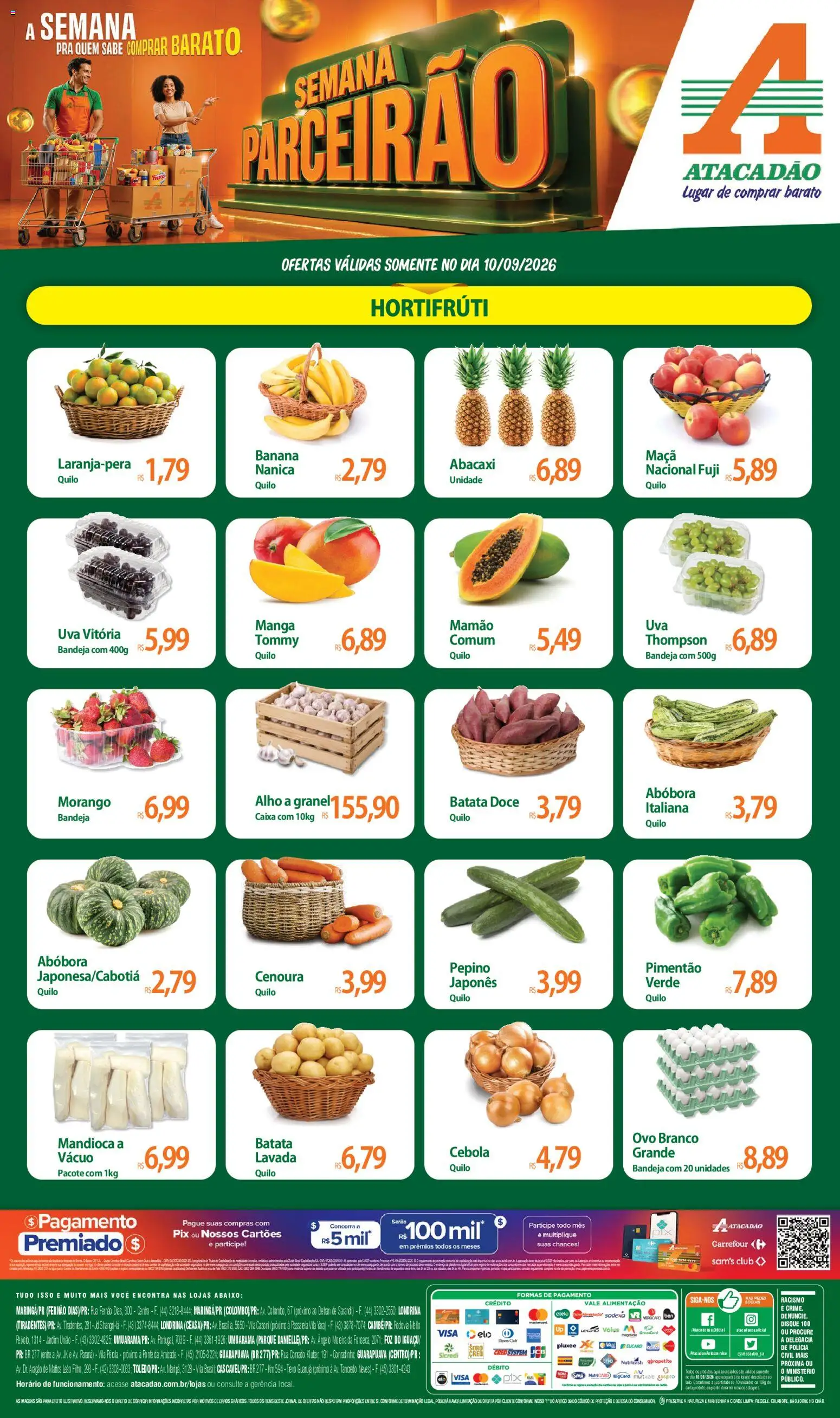 Pré-Visualização do folheto "Atacadão ofertas - PR" da loja Atacadão válido a partir de 10/09/2026