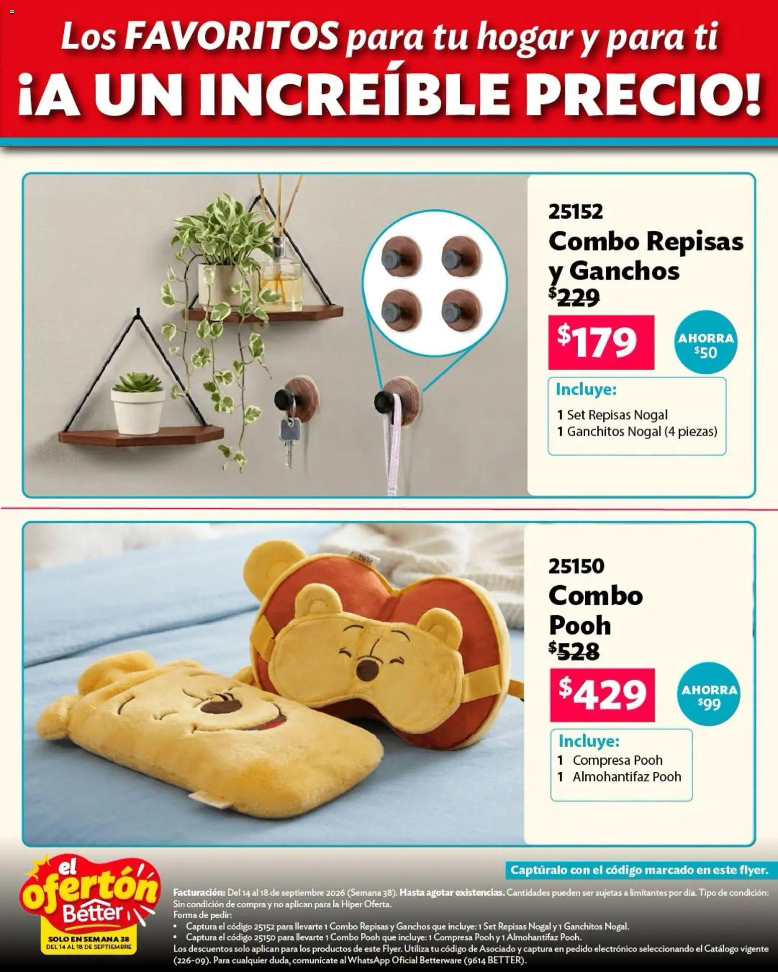 Vista previa las ofertas de la tienda Betterware - Betterware catálogo El Ofertón desde el 14/09/2026 