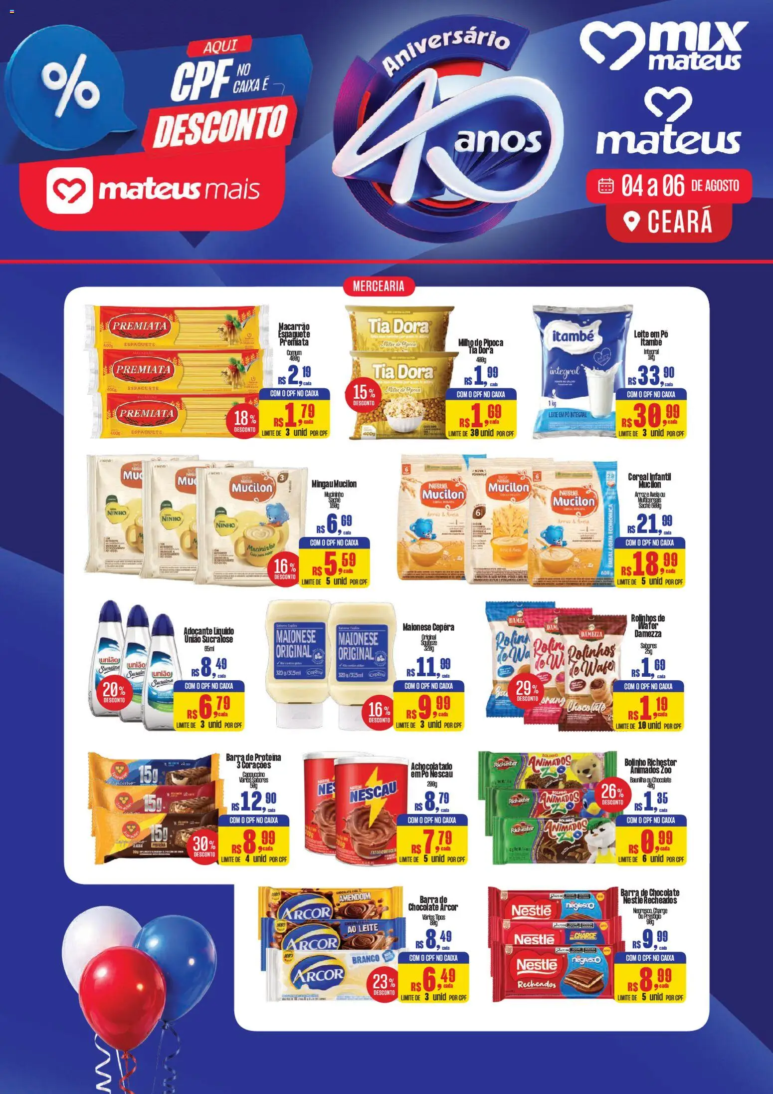 Pré-Visualização do folheto "Mateus ofertas App Mateus Mais" da loja Mateus válido a partir de 04/08/2026
