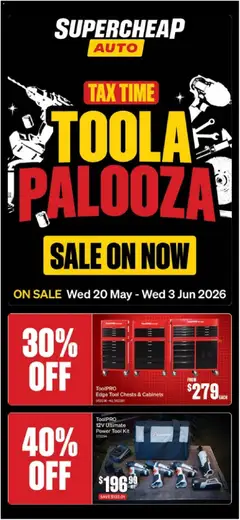 Preview of catalogue Supercheap Auto catalogue from shop Supercheap Auto valid 20/05/2026
