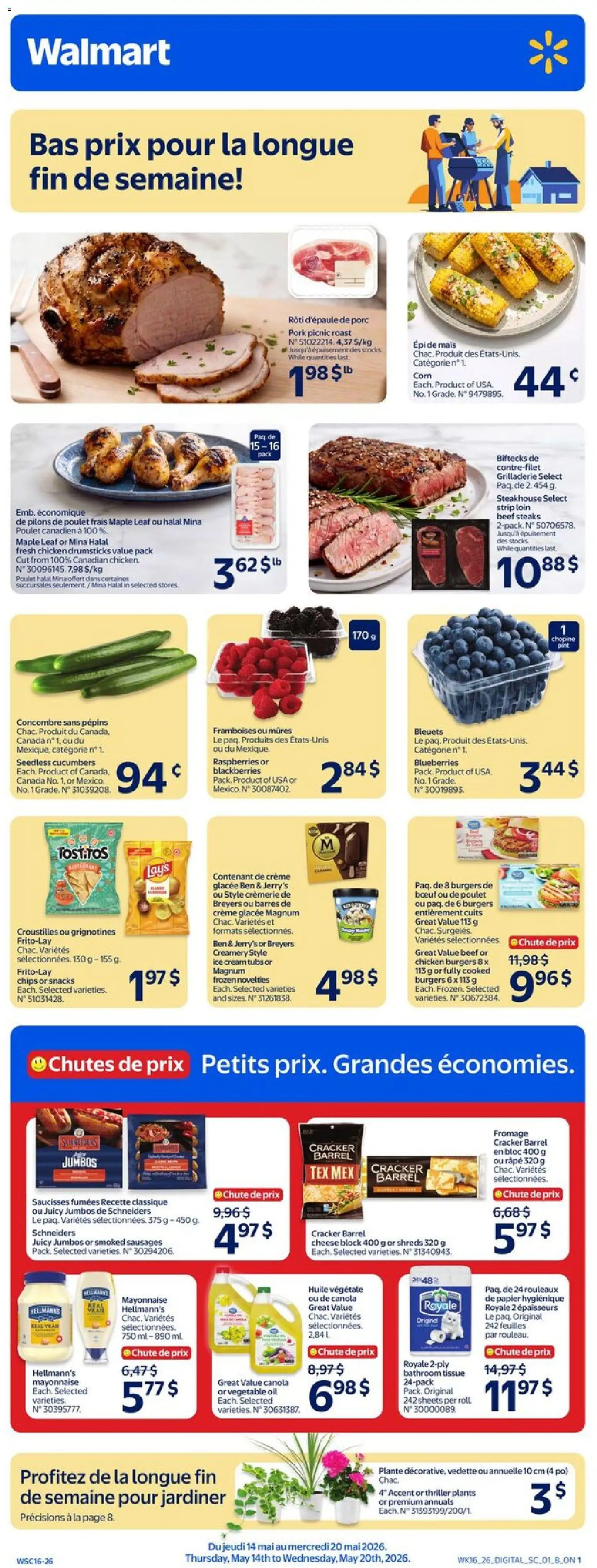 Preview of leaflet Walmart circulaire from shop Walmart is valid from May 14, 2026