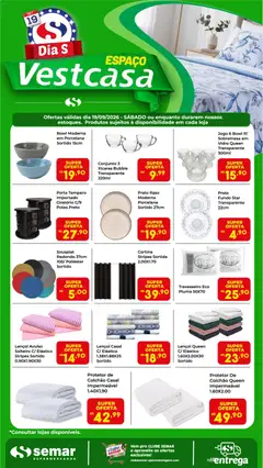 Pré-Visualização do folheto "Semar Supermercado ofertas Vestcasa" da loja Semar Supermercado válido a partir de 19/09/2026
