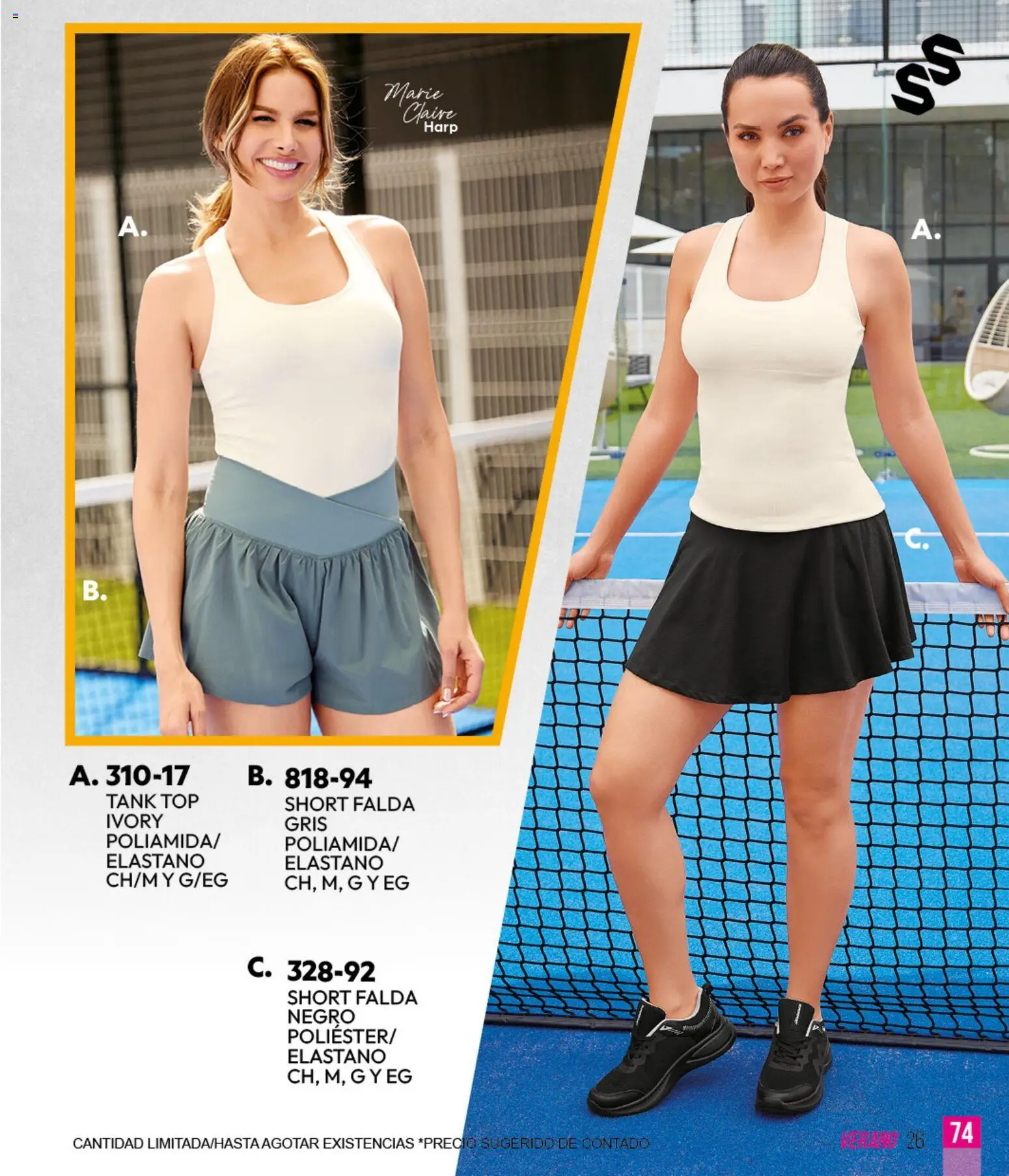 Vista previa las ofertas de la tienda Cklass - Cklass catálogo Sportbrands Verano Caballero desde el 05/03/2026 - Short, Top, Falda