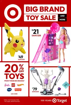 Preview of catalogue Target Big Brand Toy Sale from shop Target valid 17/09/2026
