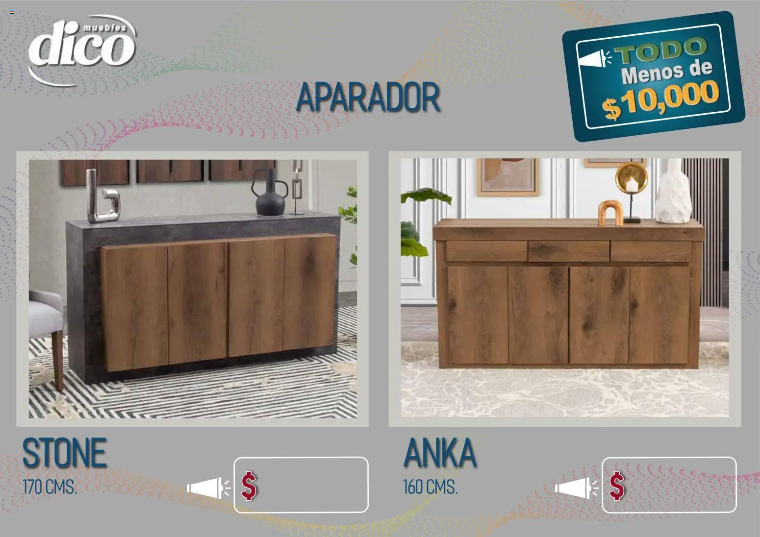 Vista previa las ofertas de la tienda Muebles Dico - Muebles Dico catálogo Todo menos de 10000 Pacifico desde el 09/04/2026 - Aparador