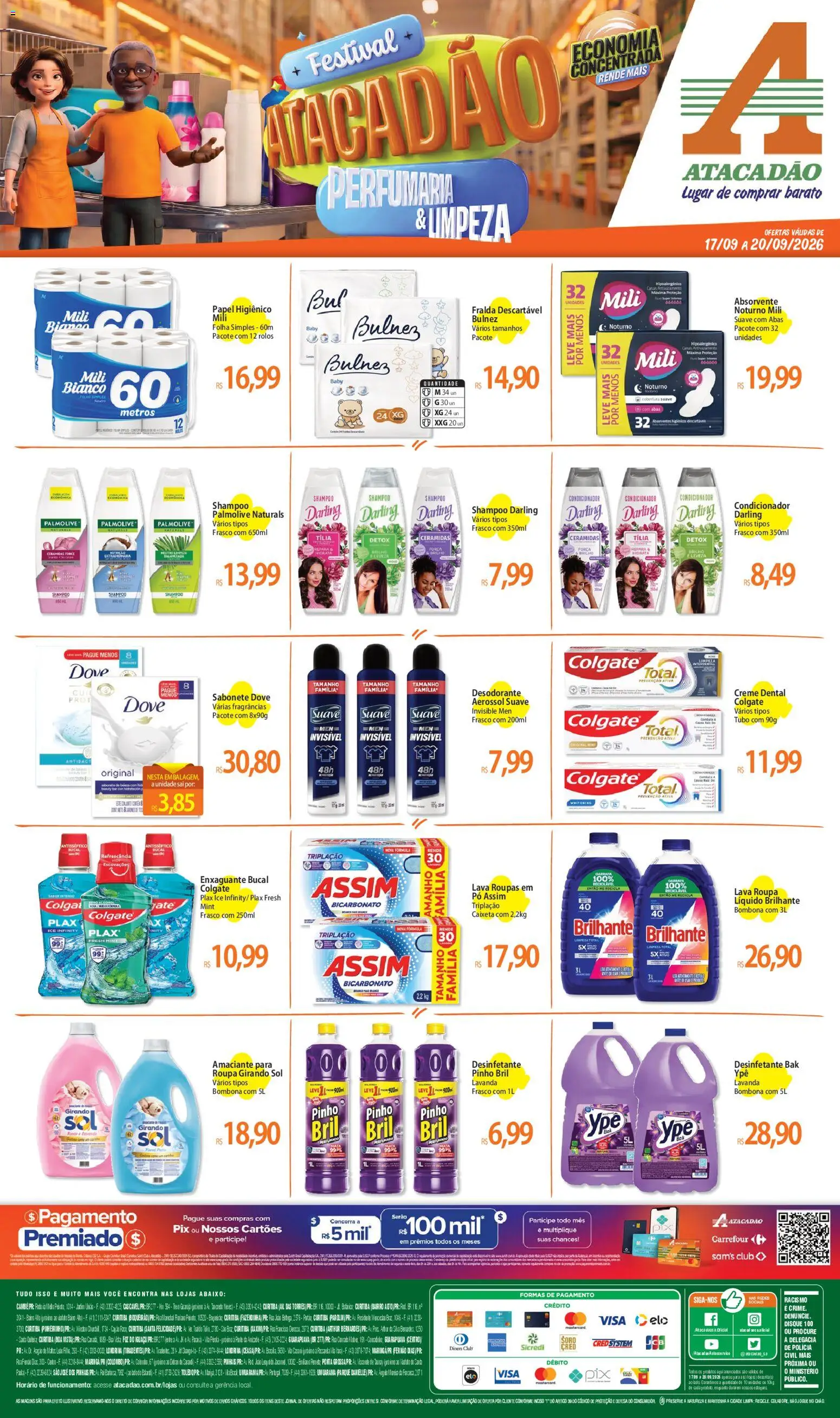 Pré-Visualização do folheto "Atacadão ofertas - PR" da loja Atacadão válido a partir de 17/09/2026