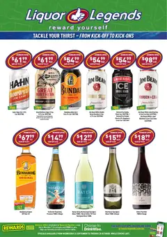Preview of catalogue Liquor Legends catalogue Redbank from shop Liquor Legends valid 23/09/2026