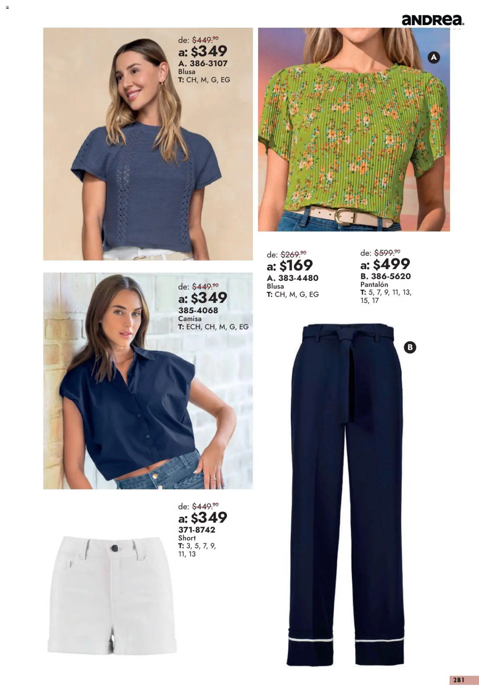 Vista previa las ofertas de la tienda Andrea - Andrea catálogo Outlet desde el 13/09/2026 