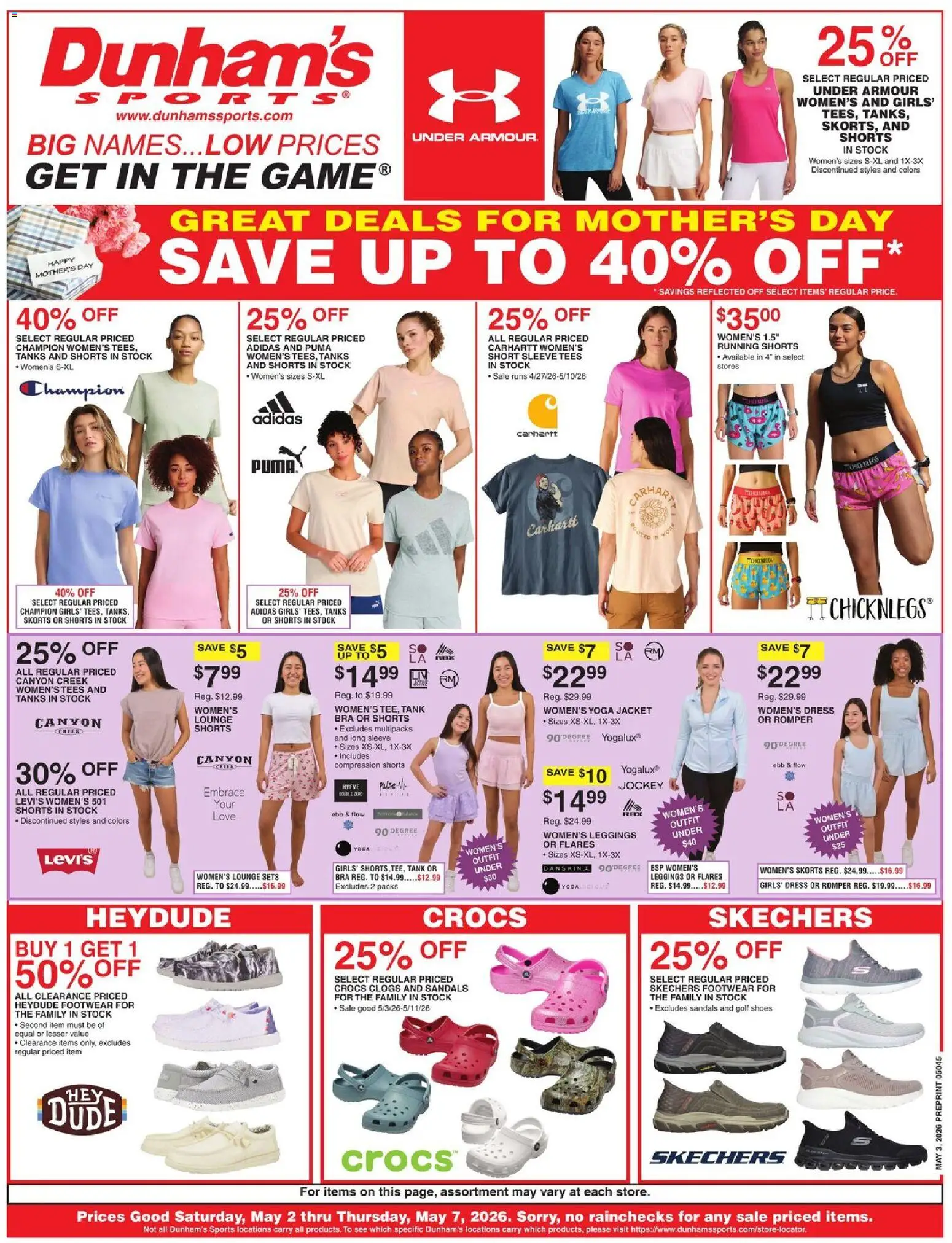 Ad Preview of Dunham's Sports Dunham's Sports Weekly Ad from 05/02/2026