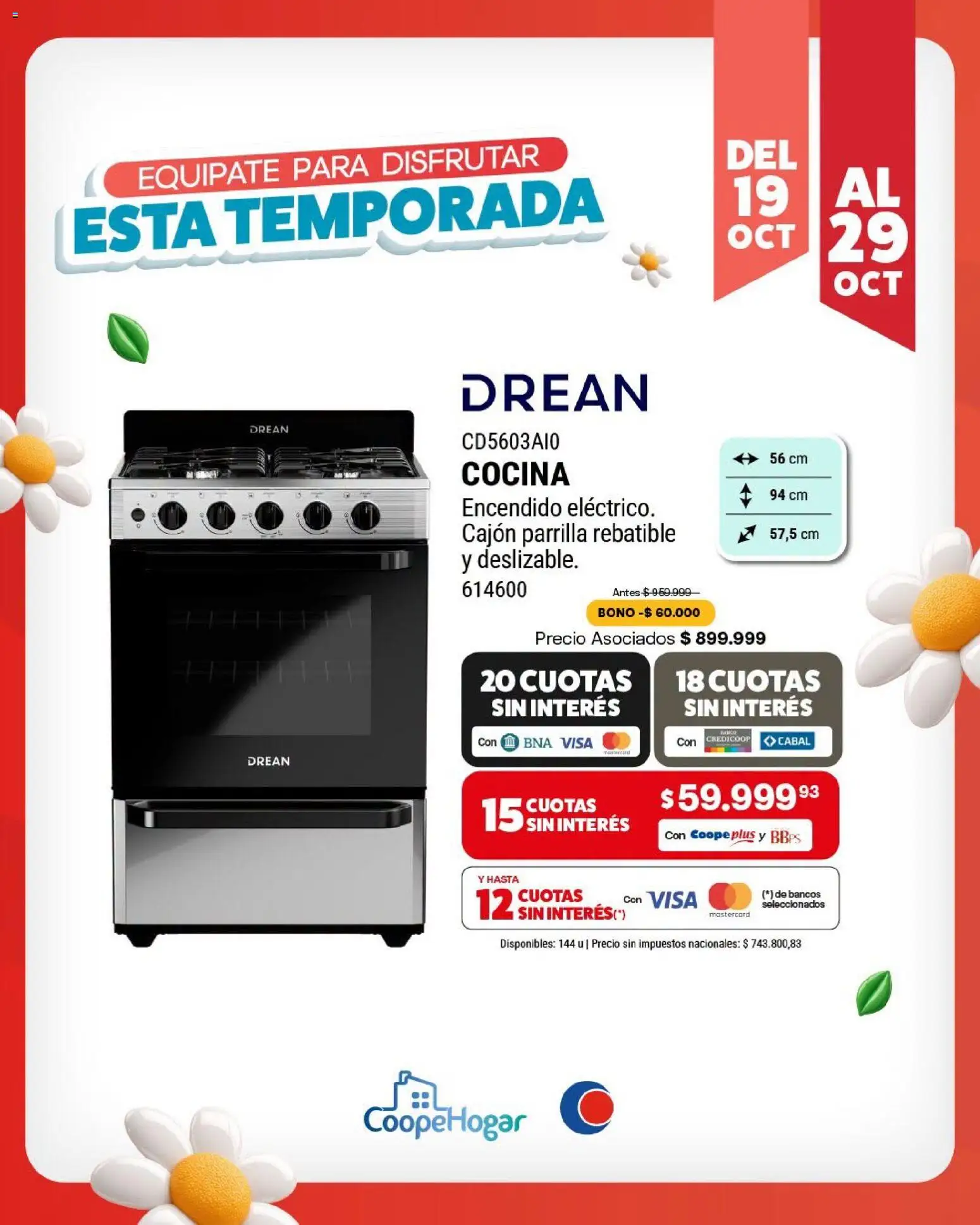 Vista previa del folleto de la tienda Cooperativa Obrera válido desde el 19/10/2026 