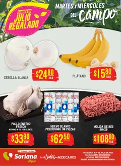 Vista previa las ofertas de la tienda Soriana - Soriana Martes y Miércoles del Campo Híper: BCS, Son y Sin desde el 28/07/2026 
