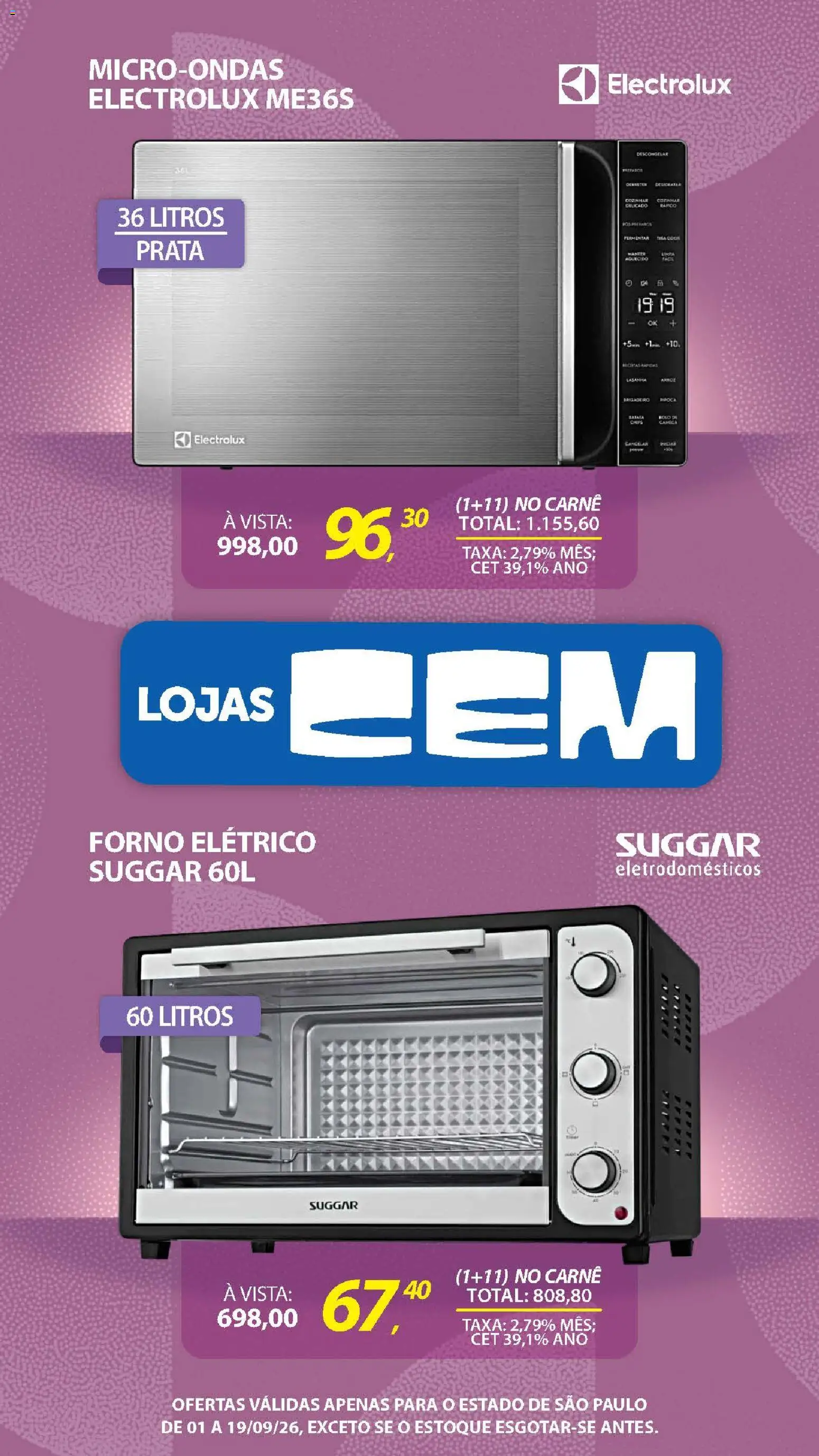 Ofertas Lojas Cem até 19/09/2026. - Página 59