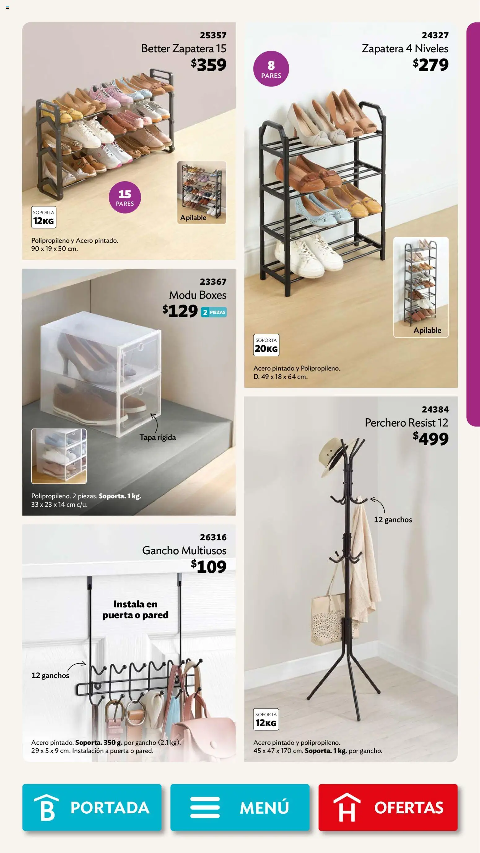 Vista previa las ofertas de la tienda Betterware - Betterware campaña 10 2026 desde el 28/09/2026 - Perchero
