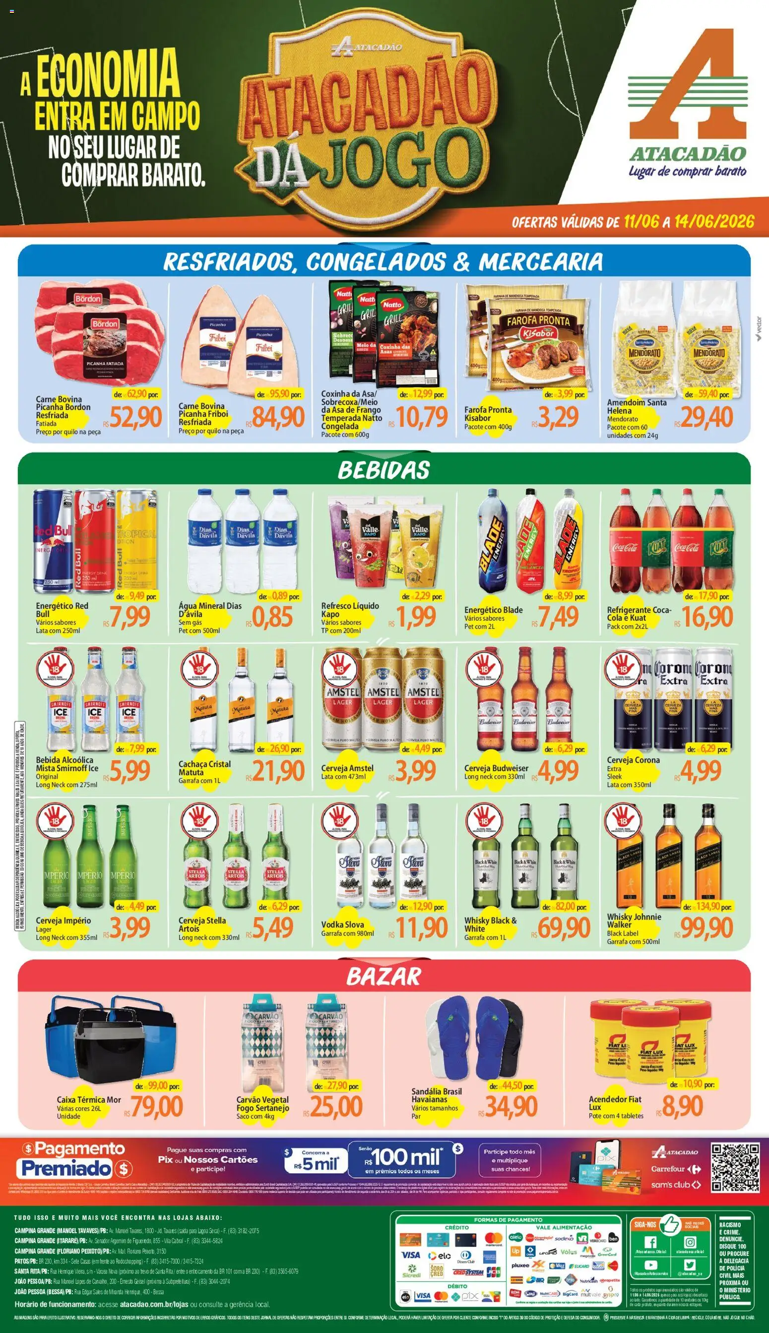 Pré-Visualização do folheto "Atacadão ofertas - PB" da loja Atacadão válido a partir de 11/06/2026