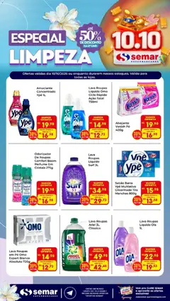 Pré-Visualização do folheto "Semar Supermercado ofertas Limpeza" da loja Semar Supermercado válido a partir de 10/10/2026