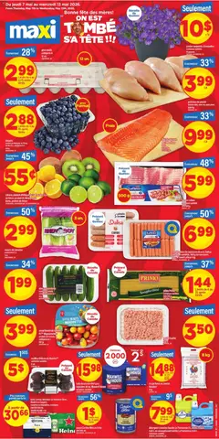 Un aperçu du dépliant Maxi weekly flyer / circulaire du magasin Maxi est valide à partir 7 mai 2026