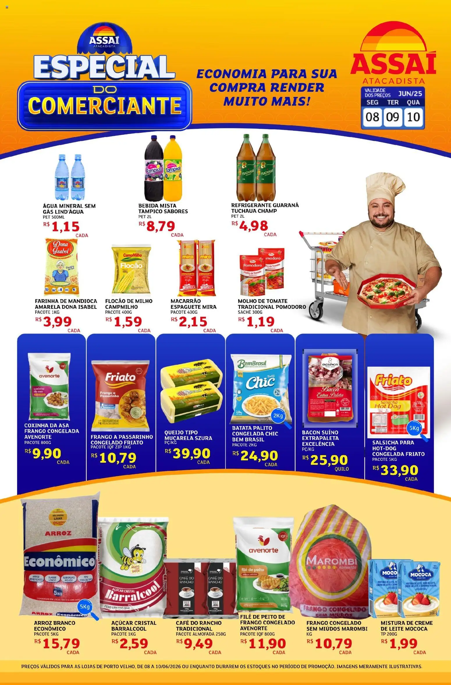 Pré-Visualização do folheto "Assaí Atacadista ofertas - RO" da loja Assaí Atacadista válido a partir de 08/06/2026