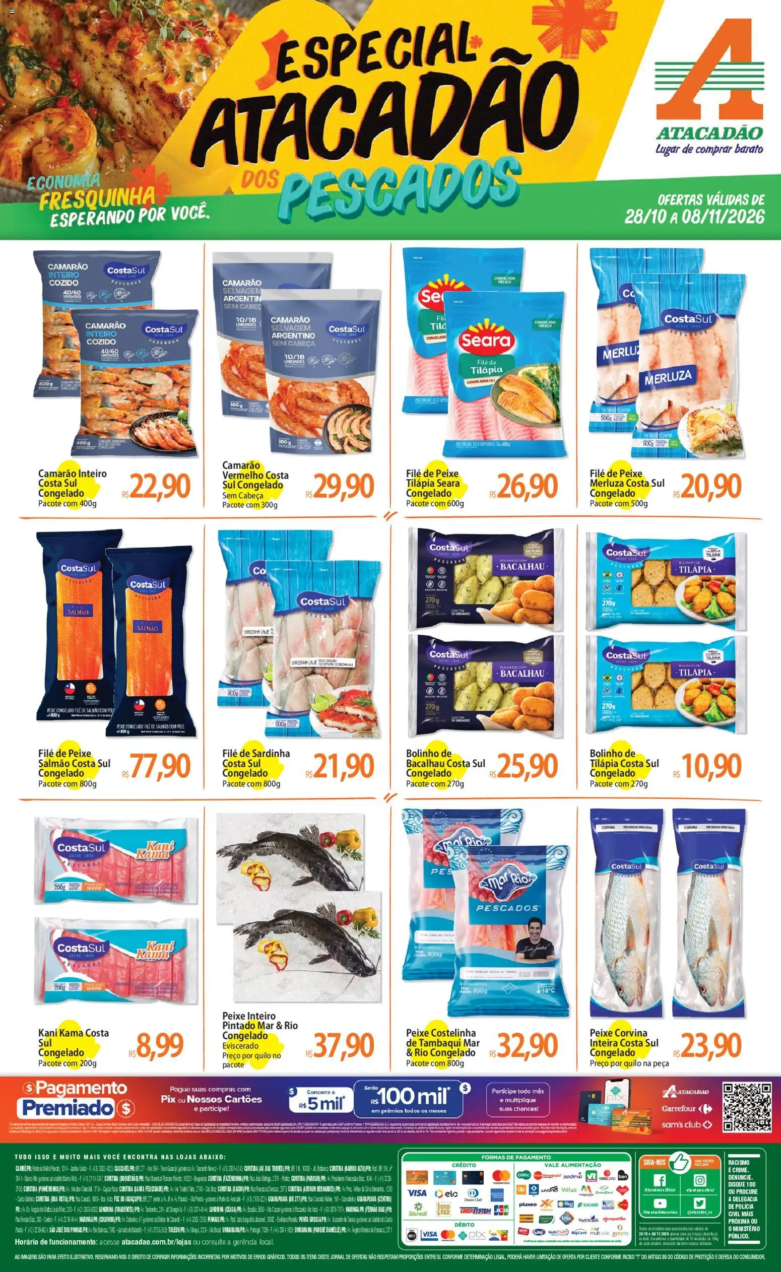 Pré-Visualização do folheto "Atacadão ofertas - PR" da loja Atacadão válido a partir de 28/10/2026