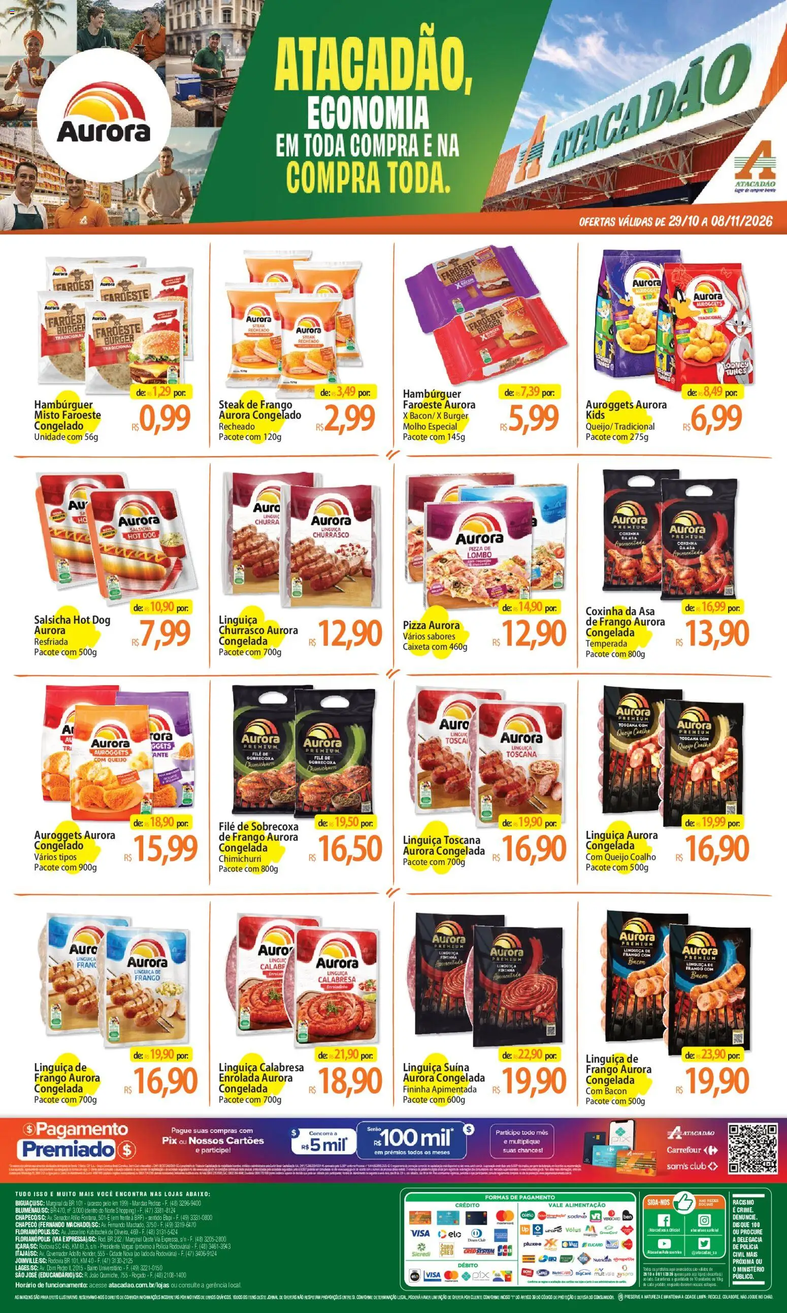 Pré-Visualização do folheto "Atacadão ofertas - SC" da loja Atacadão válido a partir de 29/10/2026