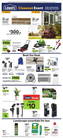 Ad Preview of Lowe's Lowe's Weekly Ad from 07/23/2026