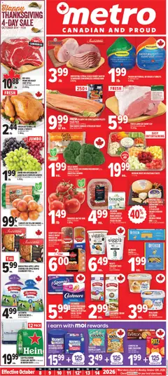 Preview of leaflet Metro weekly flyer / circulaire from shop Metro is valid from Oct 08, 2026