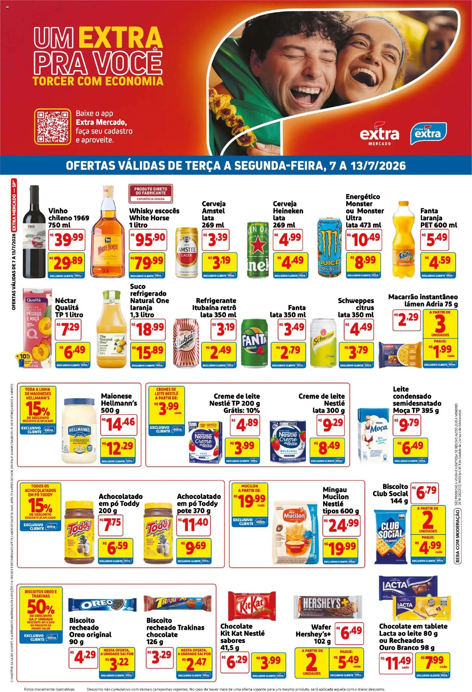 Pré-Visualização do folheto "Extra ofertas de Mercado Semanal" da loja Extra válido a partir de 07/07/2026