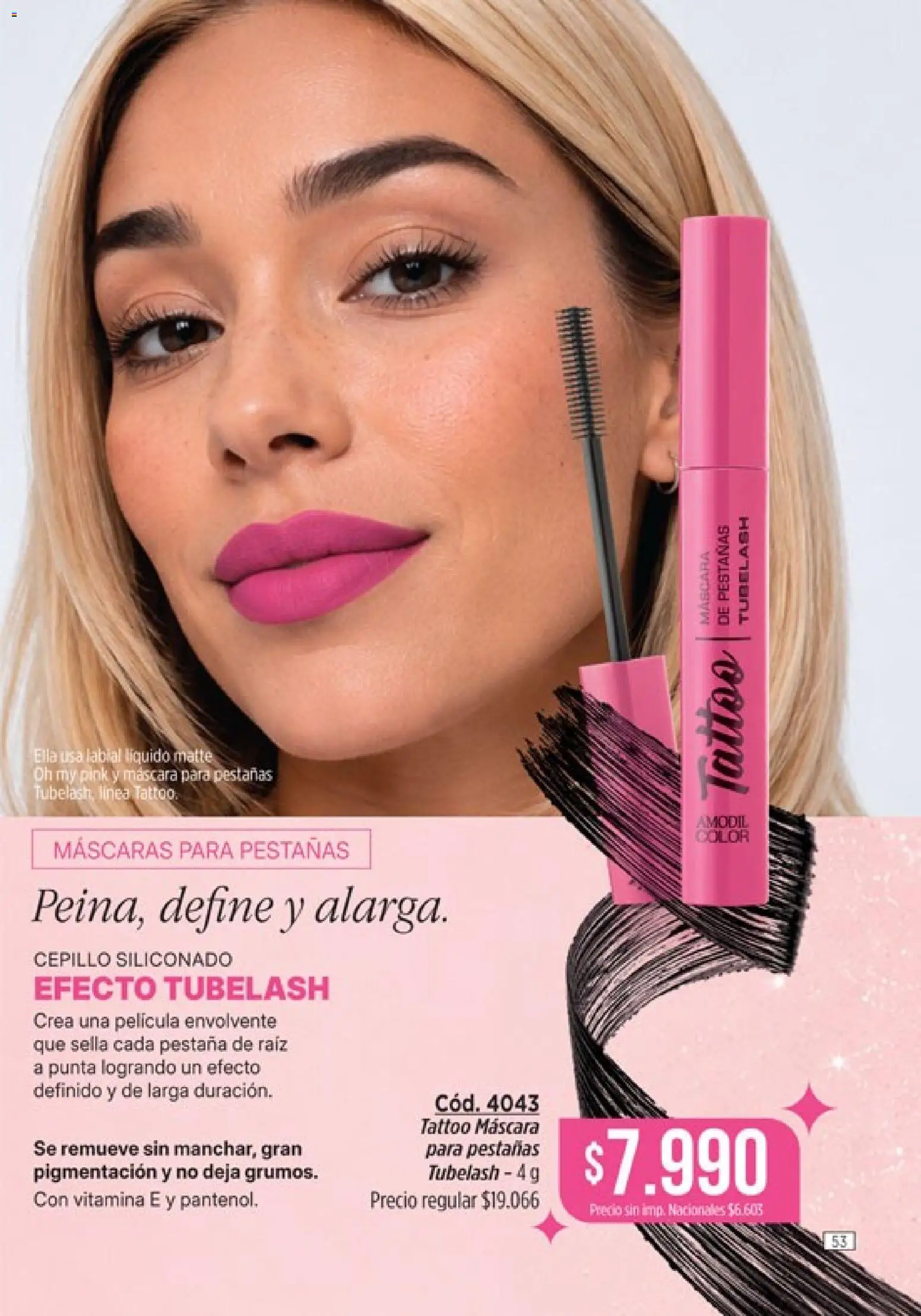 Vista previa del folleto de la tienda Amodil válido desde el 01/10/2026 - Mascara de pestañas, Cepillo, Máscara