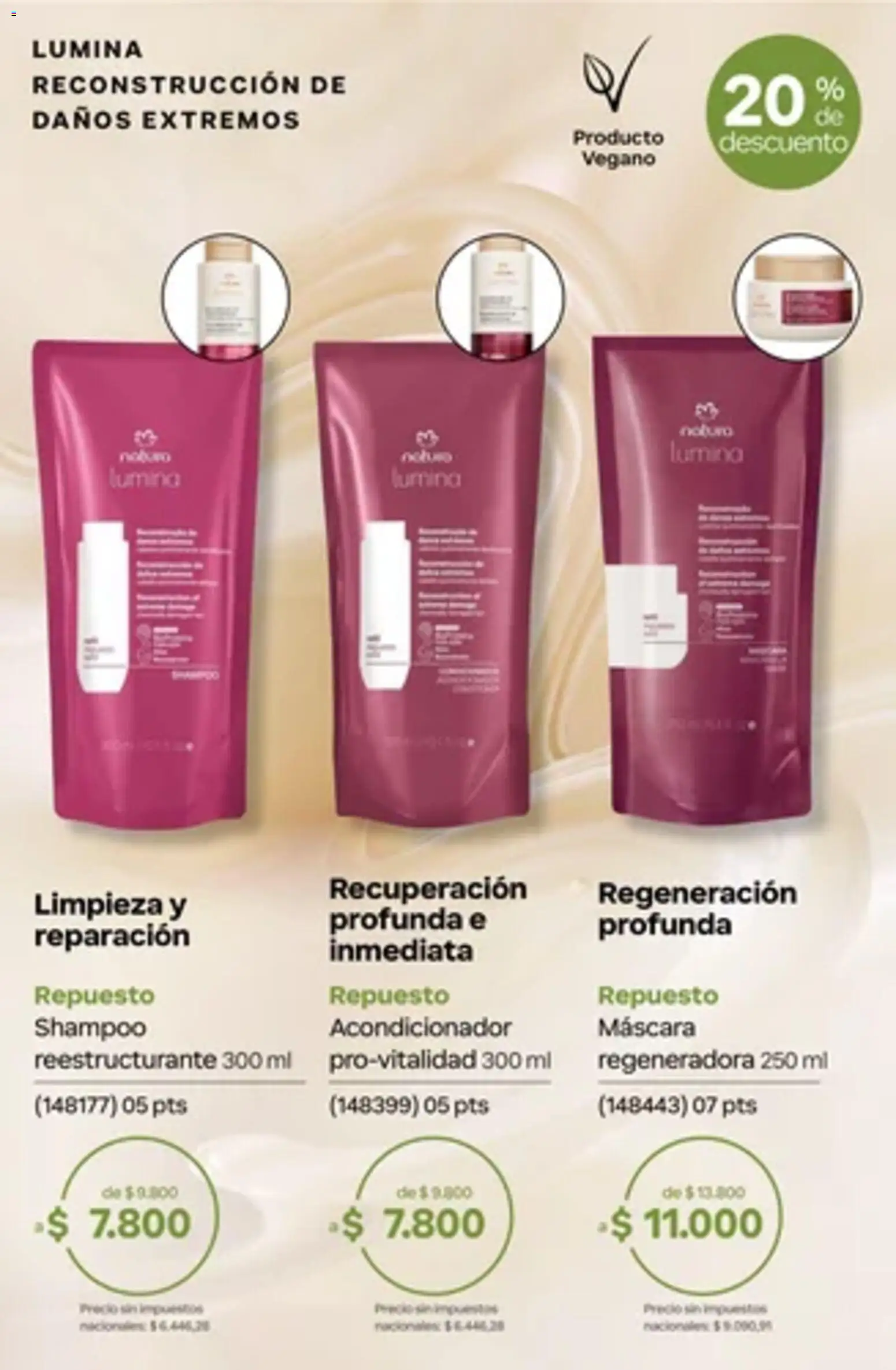 Vista previa del folleto de la tienda Natura válido desde el 01/10/2026 - Shampoo, Acondicionador, Máscara