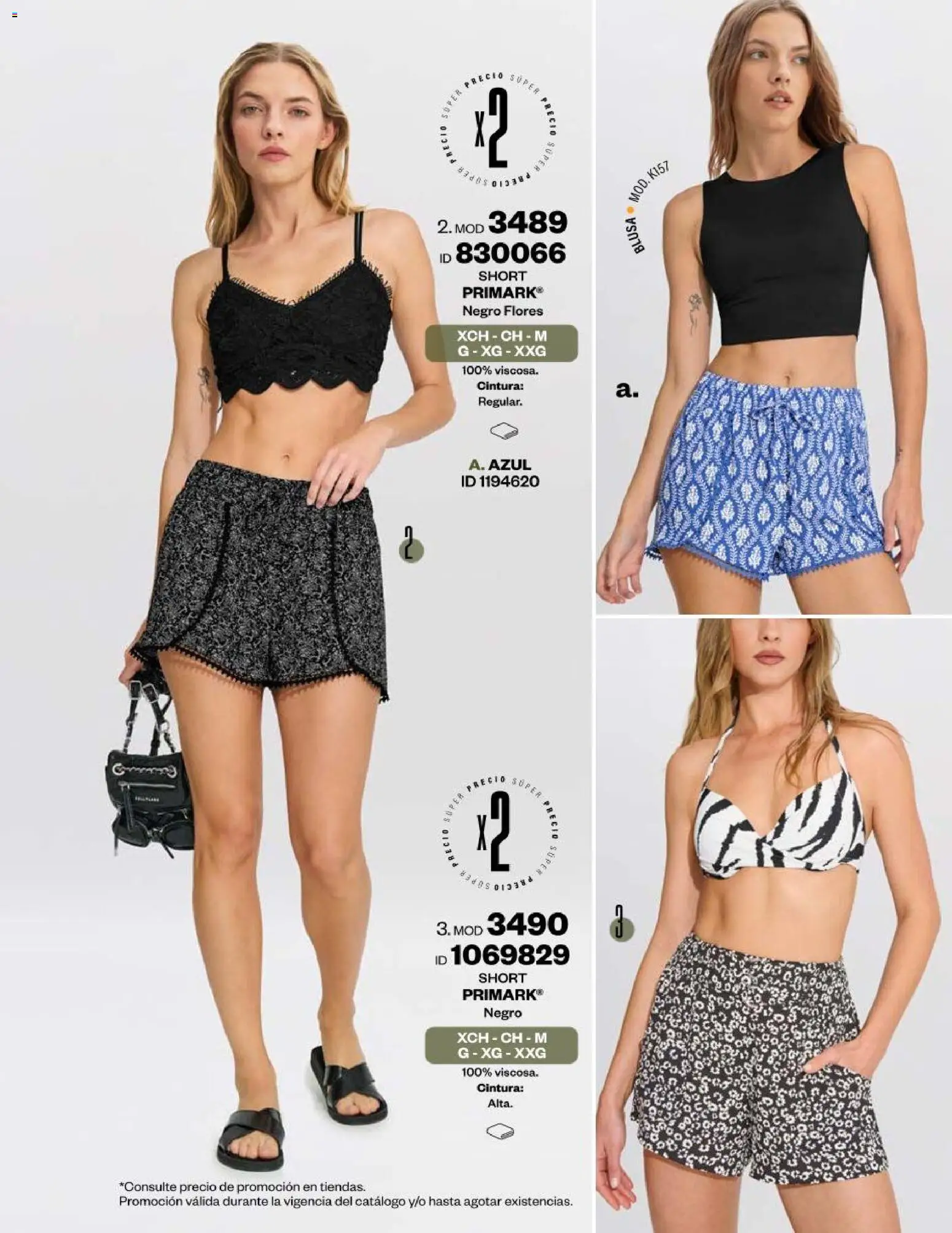Vista previa las ofertas de la tienda Price Shoes - Catálogo Playa desde el 13/02/2026 - Flores, Short, Blusa