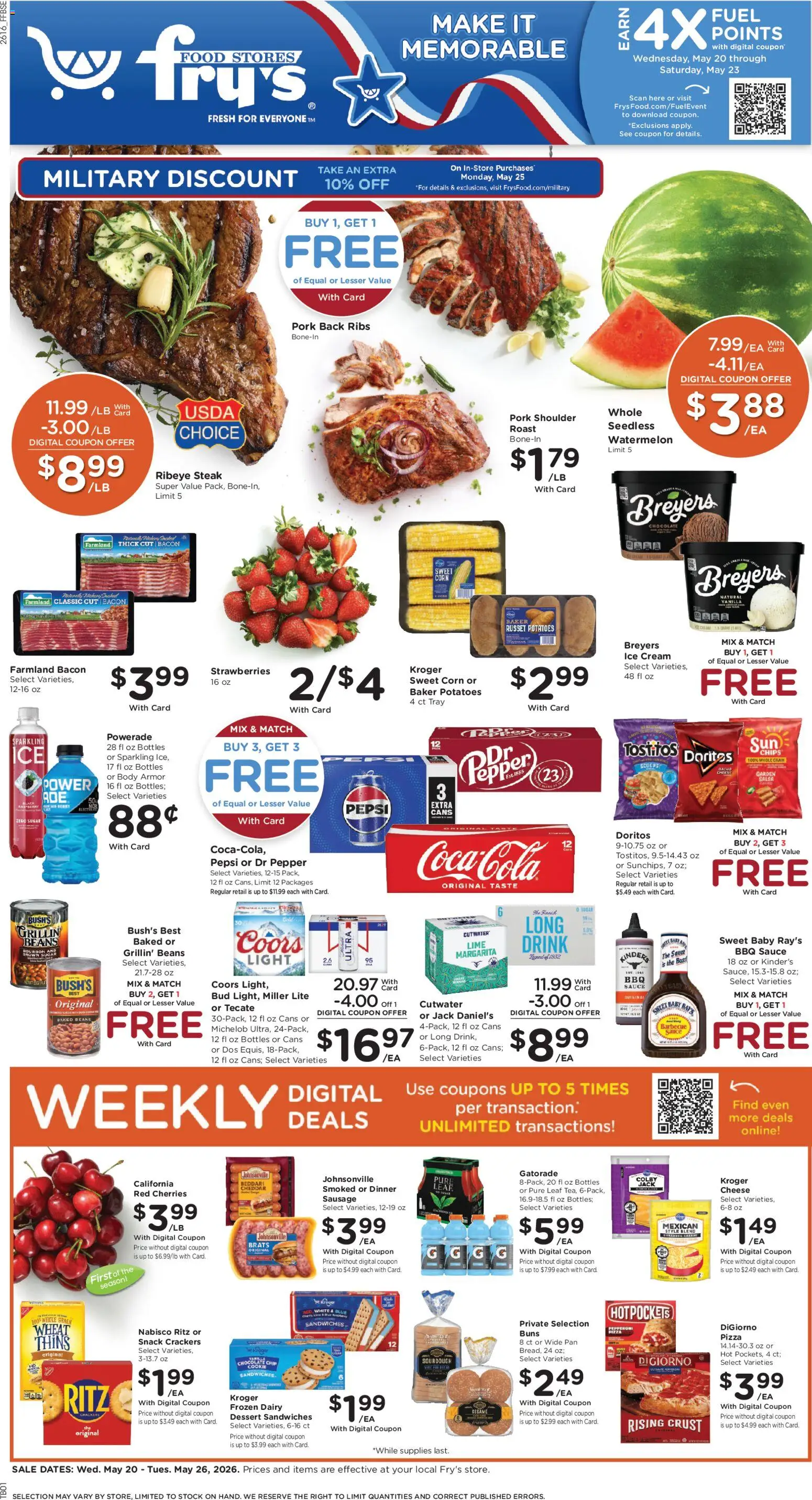 Ad Preview of Fry's Food Fry's Food Weekly Ad from 05/20/2026