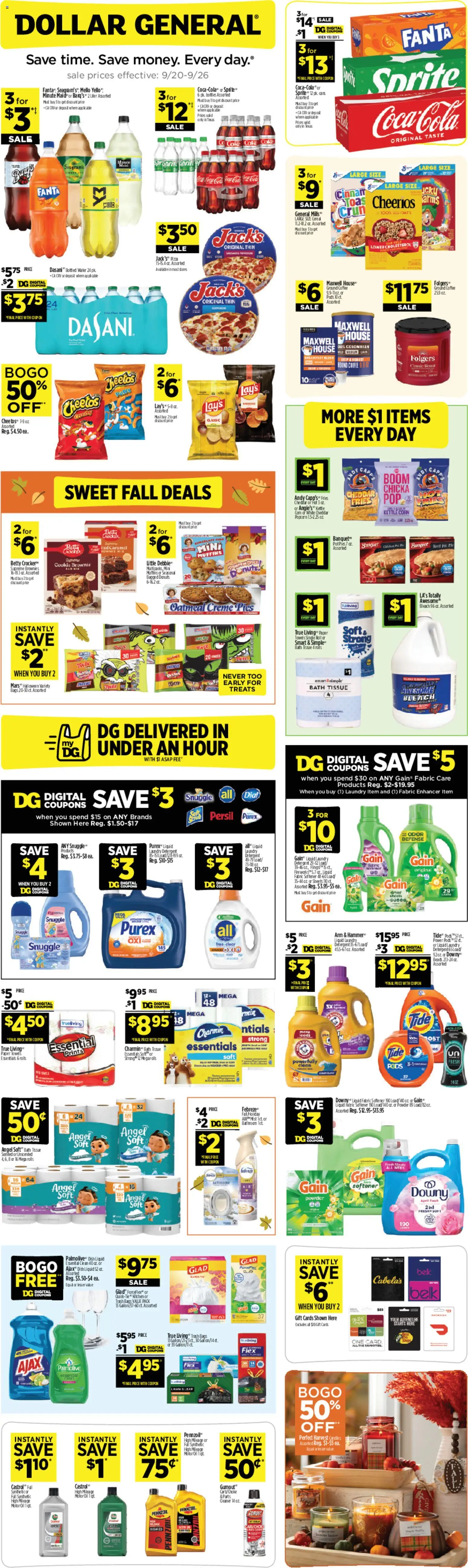 Ad Preview of Dollar General Dollar General Weekly Ad from 09/20/2026