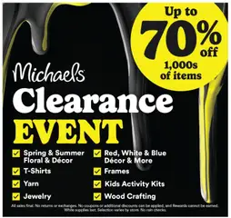 Ad Preview of Michaels Michaels Weekly Ad from 07/12/2026
