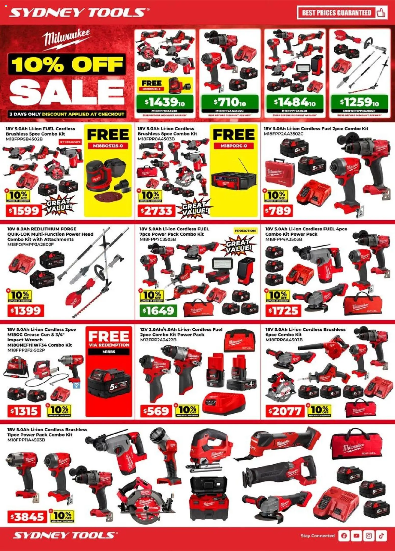 Preview of catalogue Sydney Tools 10% Off Sale from shop Sydney Tools valid 17/09/2026